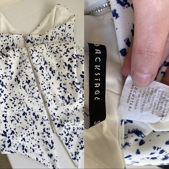 Revolve S Backstage Print Strapless Bodycon Dress - Picture 8 of 9